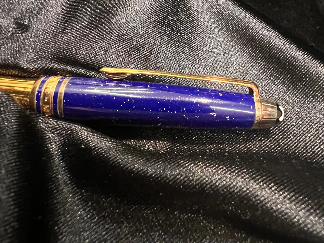 Caneta-tinteiro Montblanc Solitaire Doué Blue  C/certificado - Foto 2