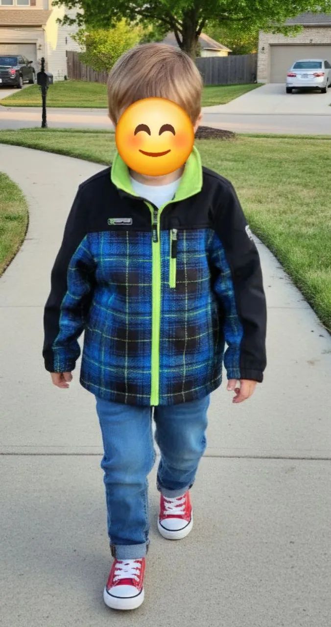 Casaco infantil para inverno 7-8 anos