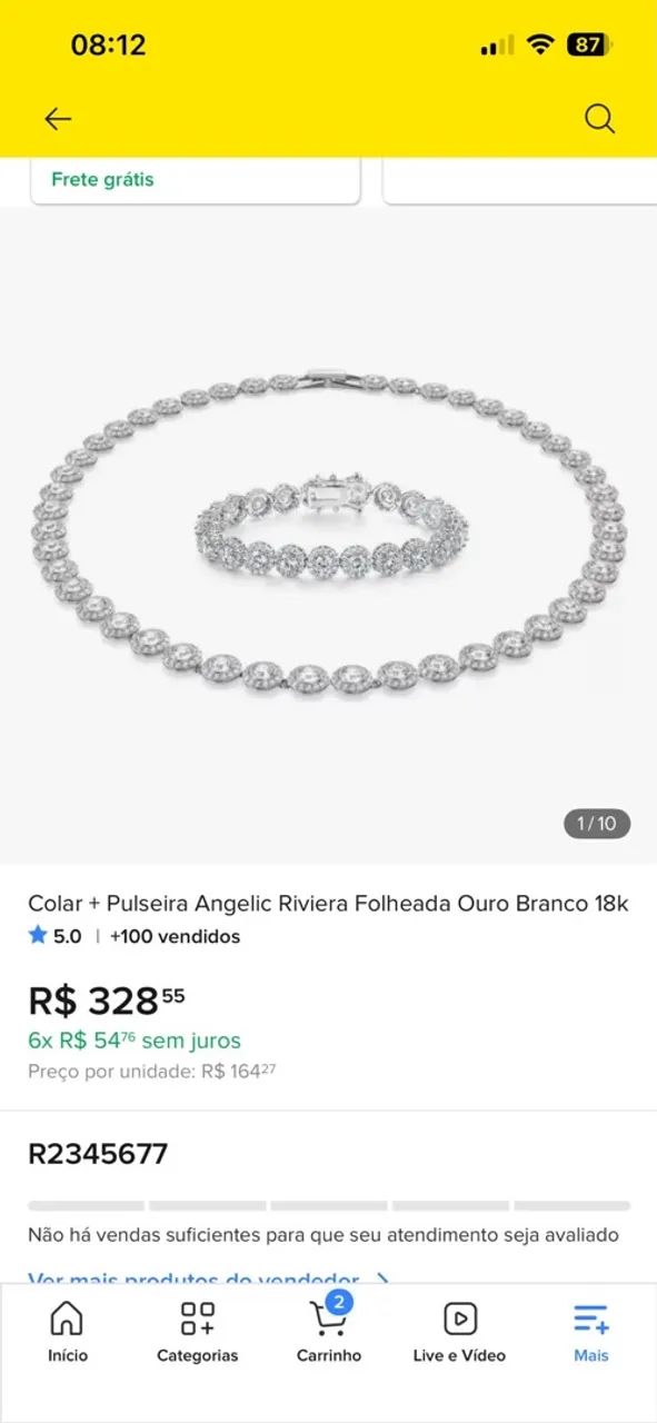 Colar e pulseira swarovki - Foto 2