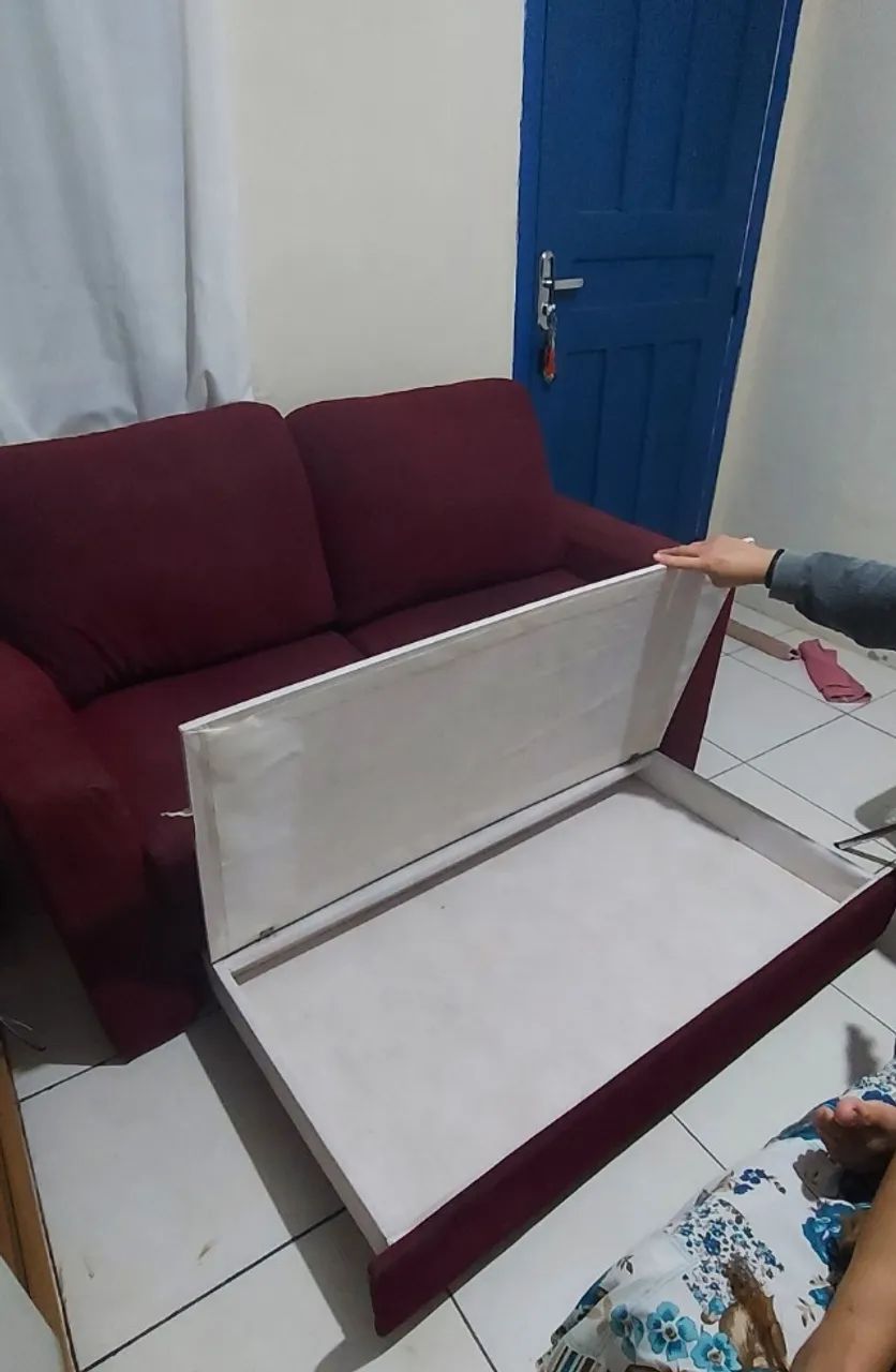 Sofá-cama com baú  - Foto 2