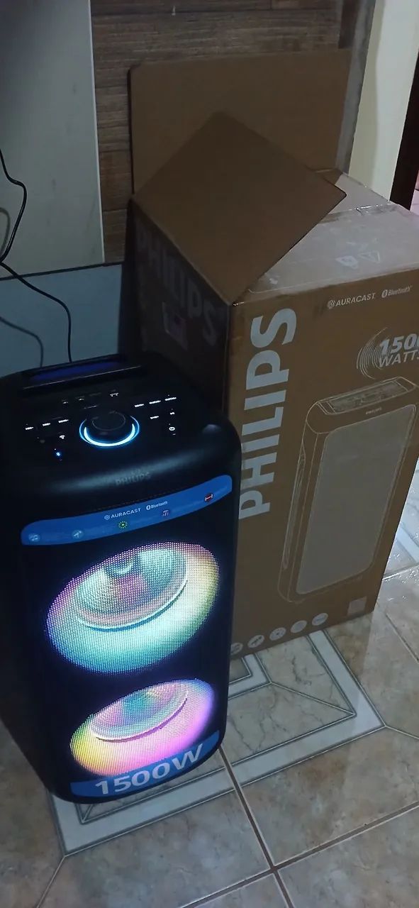 Vendo cx de som nova 1500 watts Philips  - Foto 2