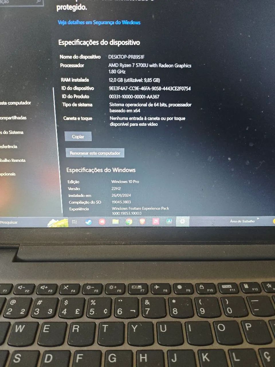 Notebook Lenovo Ryzen 7 - Foto 4