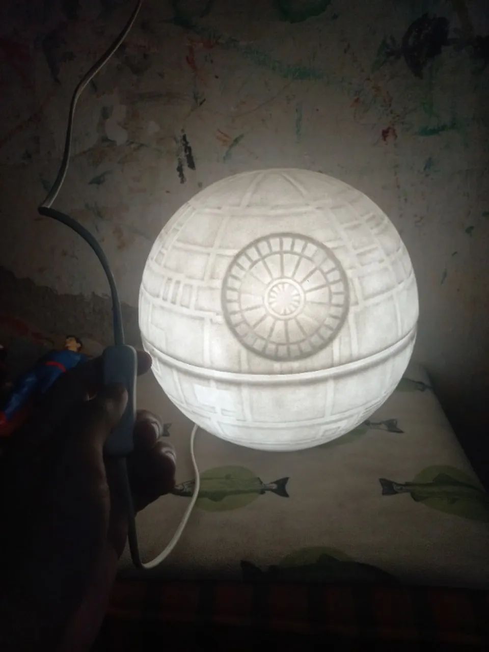 Abajur luminária estrela da morte