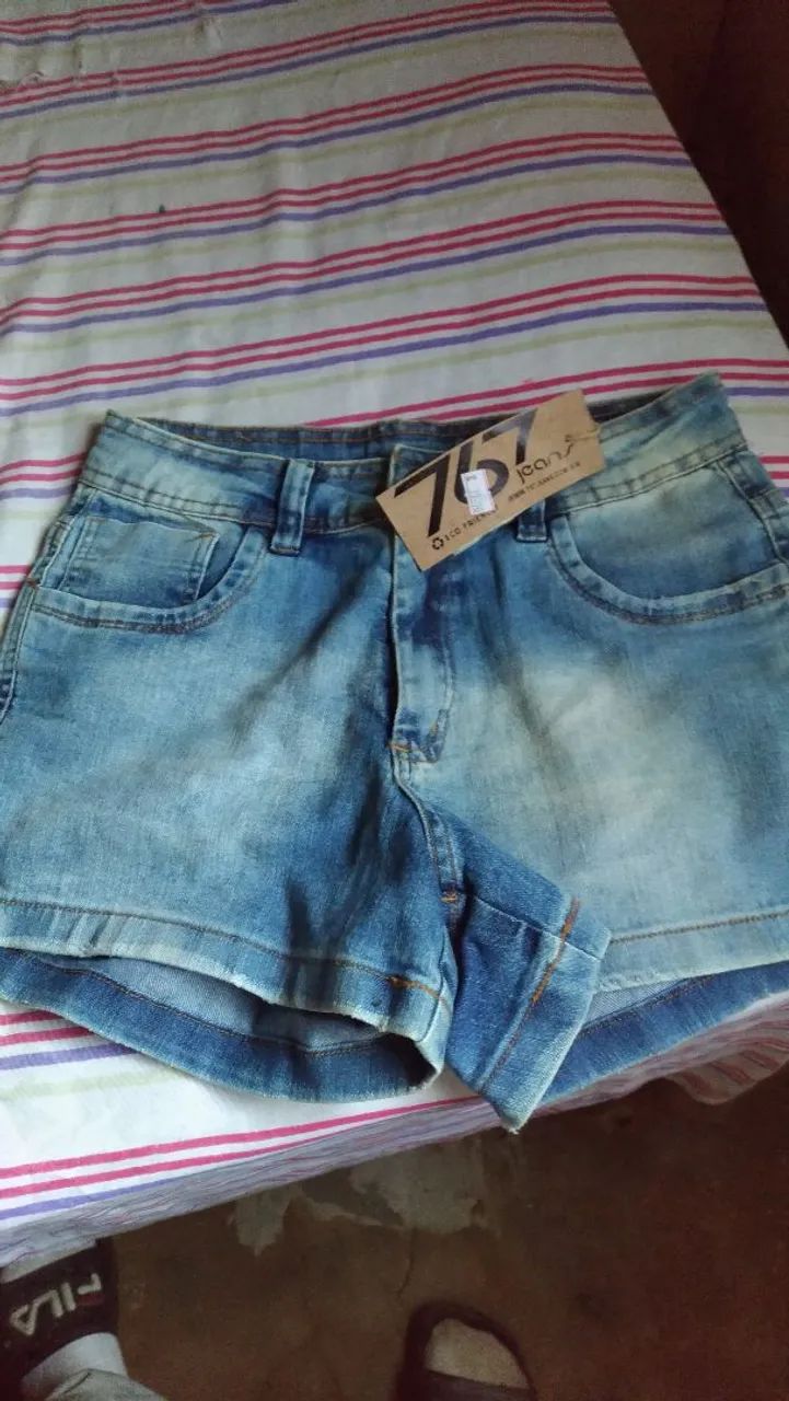 Shorts feminino 767 jeans nunca usado - Foto 2