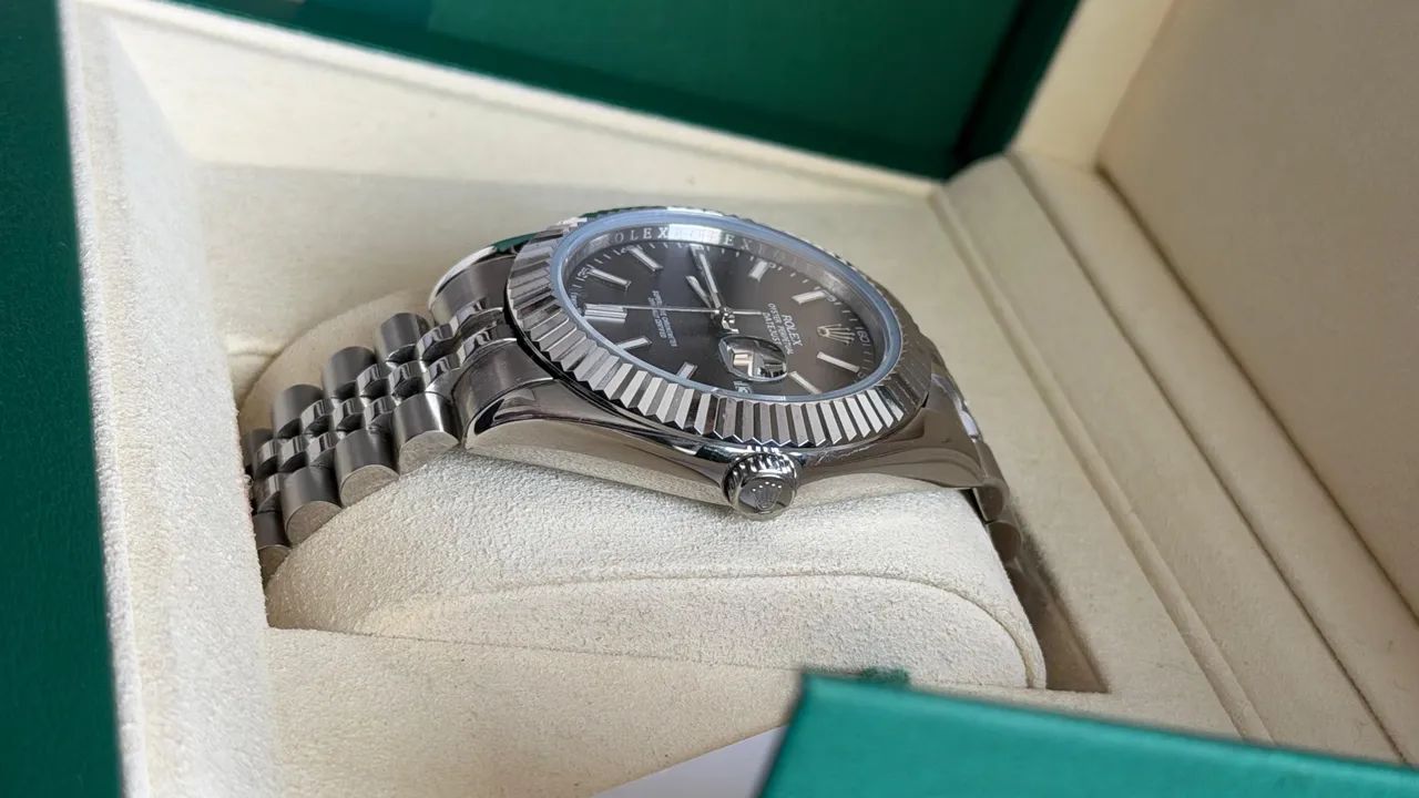 VENDO ROLEX DATEJUST CLONE CINZA - Foto 4