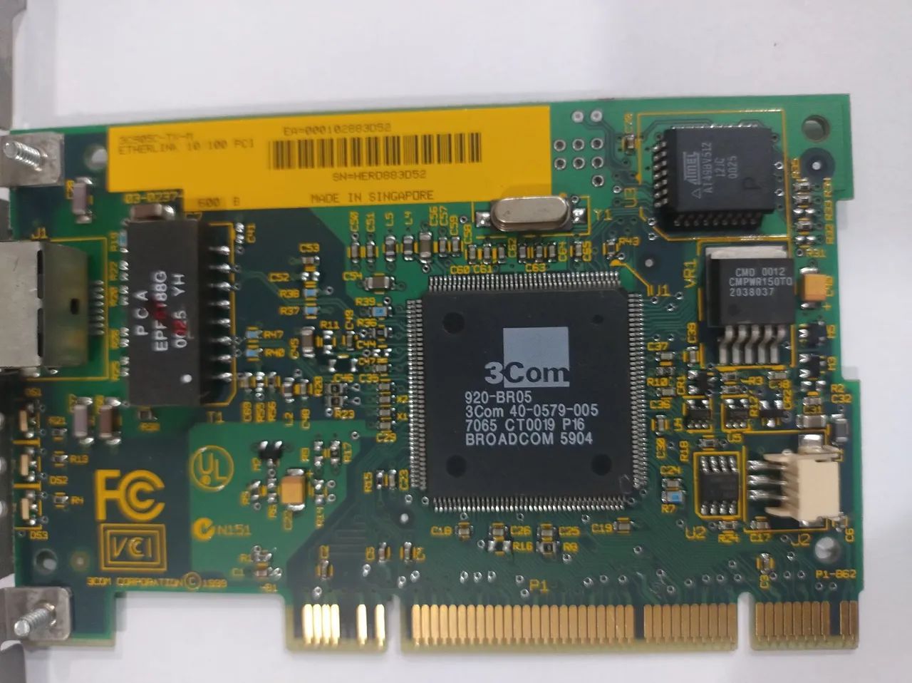 Placa de rede pci 3Com 