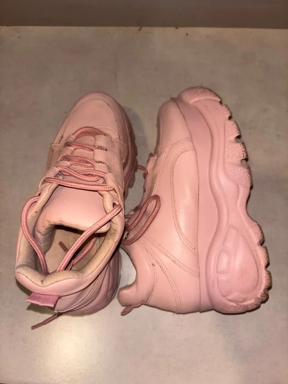 tenis rosa plataforma 35 - Foto 2