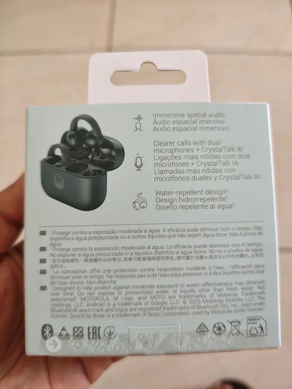 Fone Moto buds loop novo. Na caixa. - Foto 5
