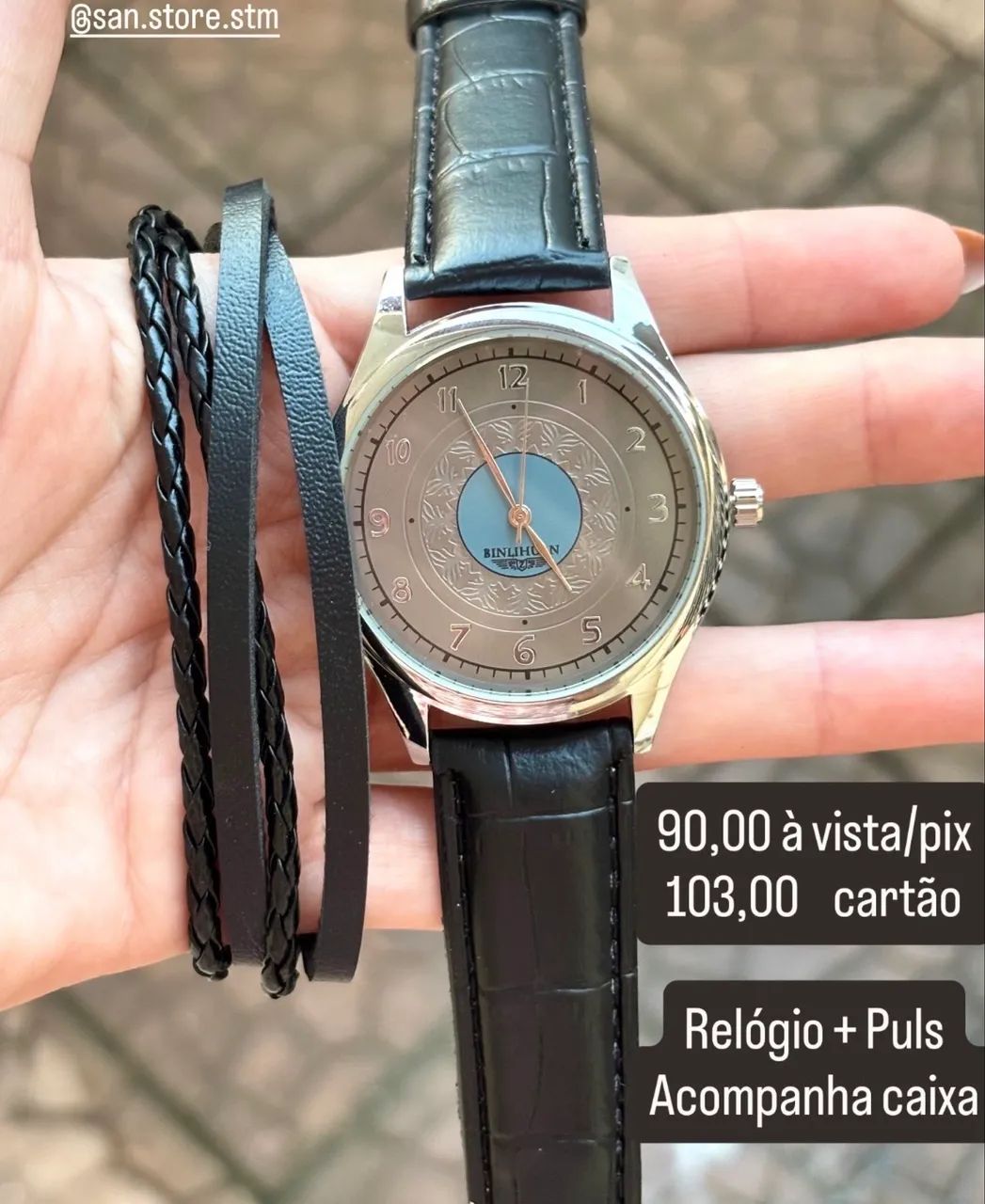 Relógio Masculino com Pulseira 