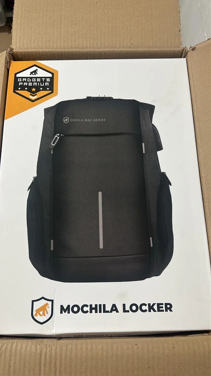 Mochila Locker Antifurto Gshield - Preta  - Foto 4