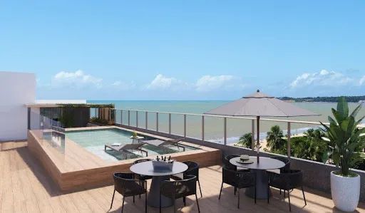 Flats na planta à Beira Mar da Praia de Cabo Branco - Foto 3