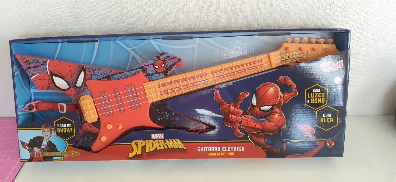 Guitarra infantil homen aranha  - Foto 2