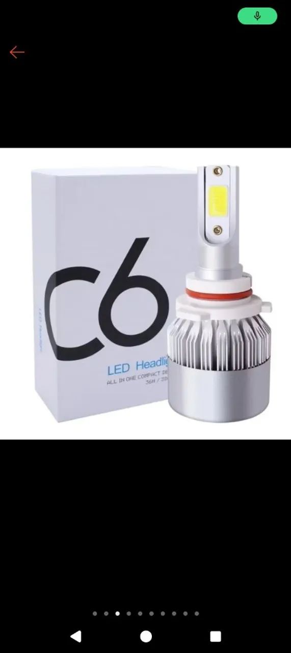 Lâmpada de led HB3 905 C6 super LED luminosidade 7.200 lumens  - Foto 2