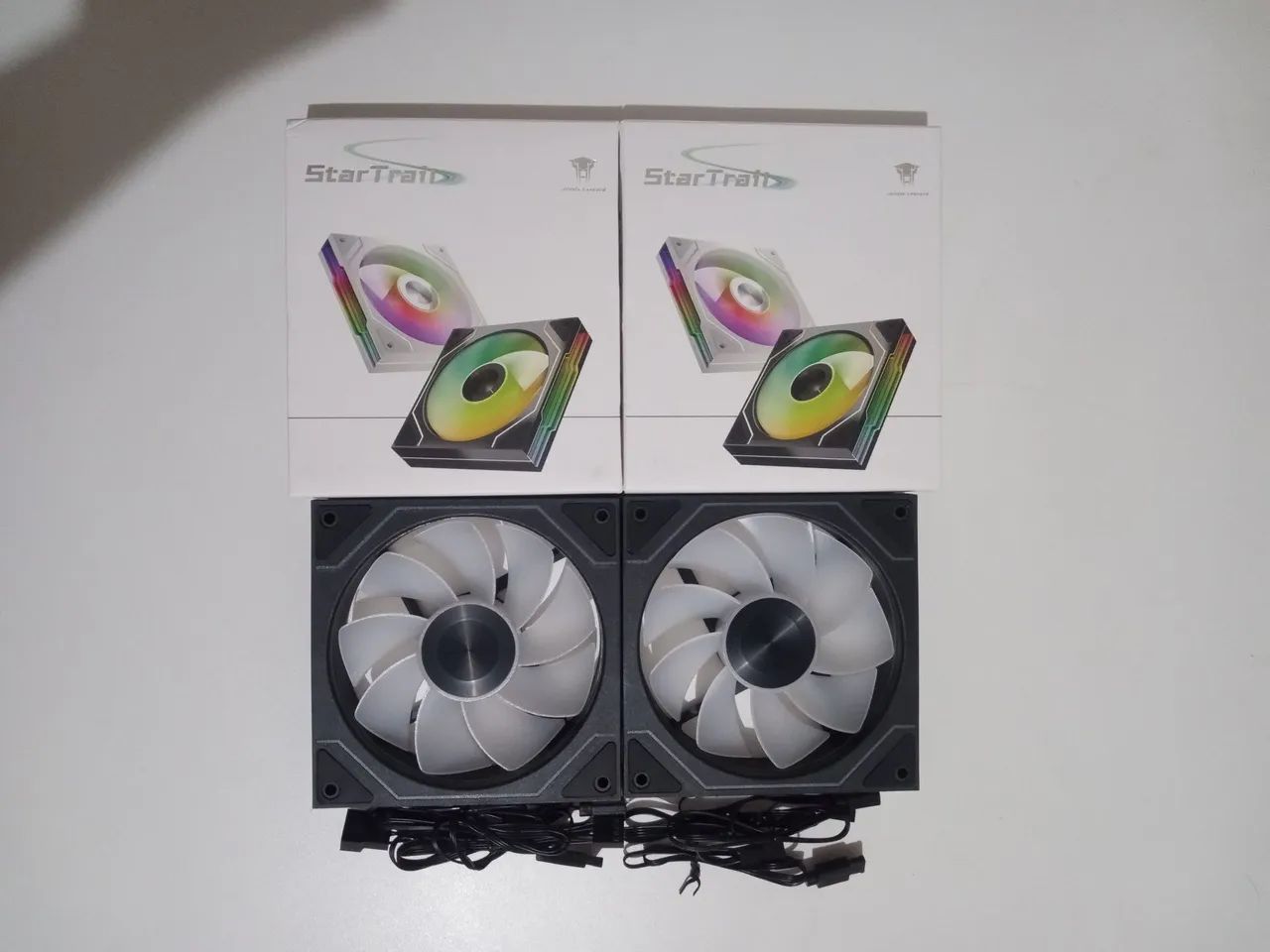 2 VENTOINHAS REVERSAS JUNGLE LEOPARD STAR TRAIL ARGB FANS