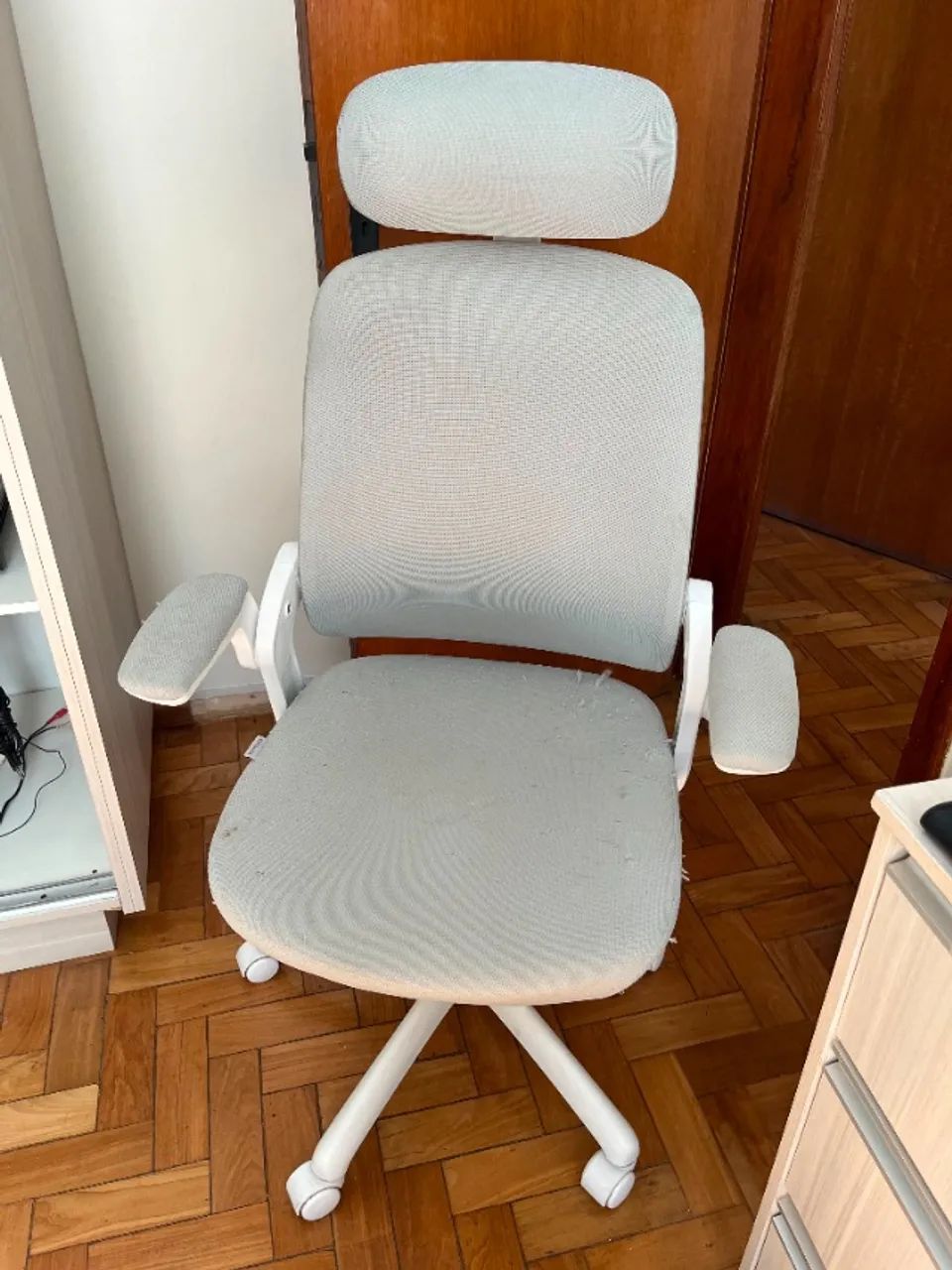 Cadeira Ergonômica Elements Astra Branca e Cinza - Foto 2