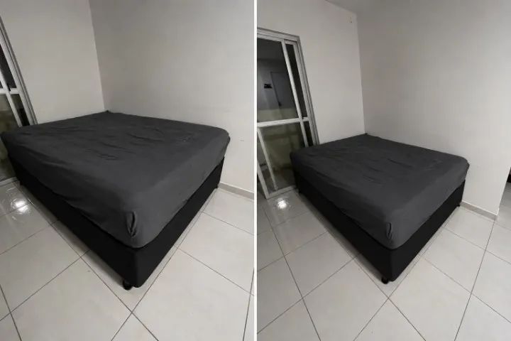 Cama de casal com colchão + base box