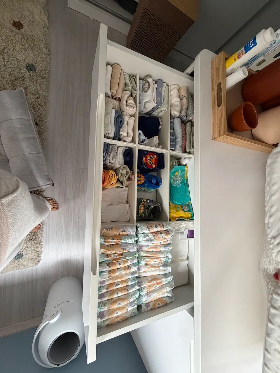 Cômoda branca de bebê  - Foto 3