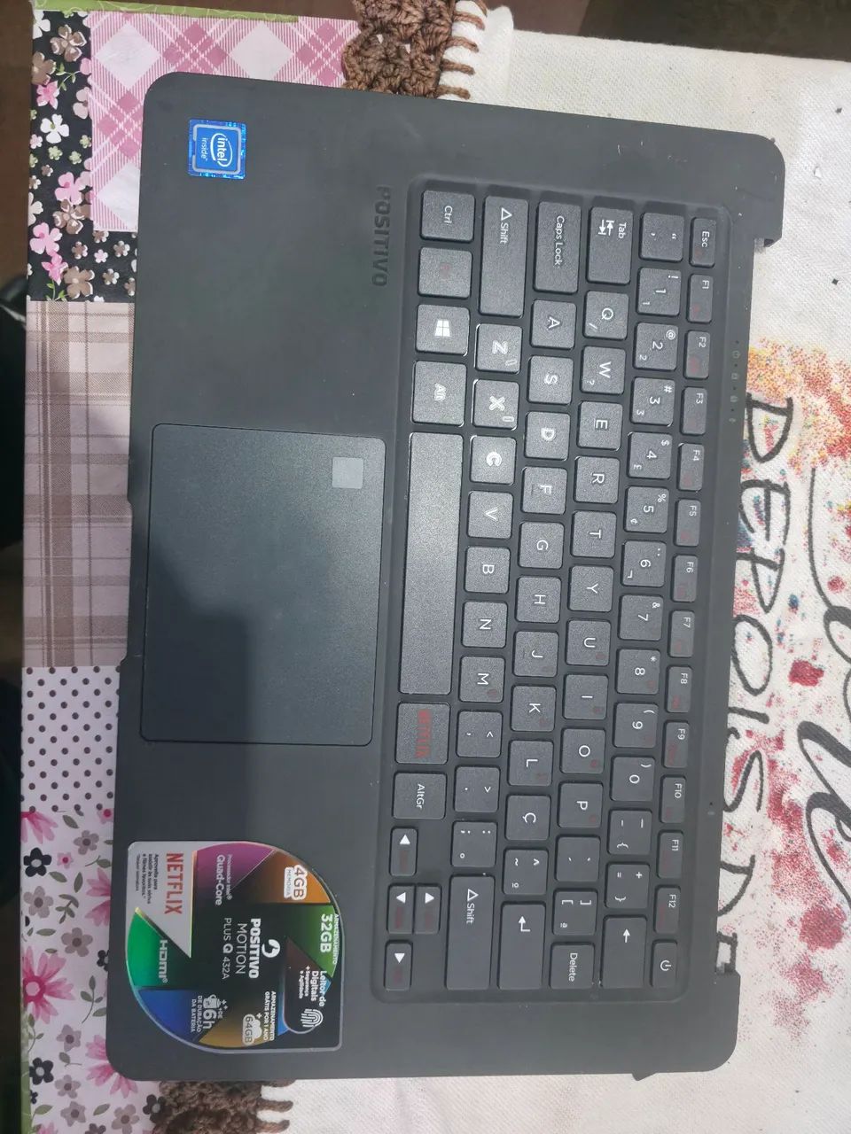 Placa mãe,  base, teclado,  bateria notebook positivo motion plus q432a - Foto 3
