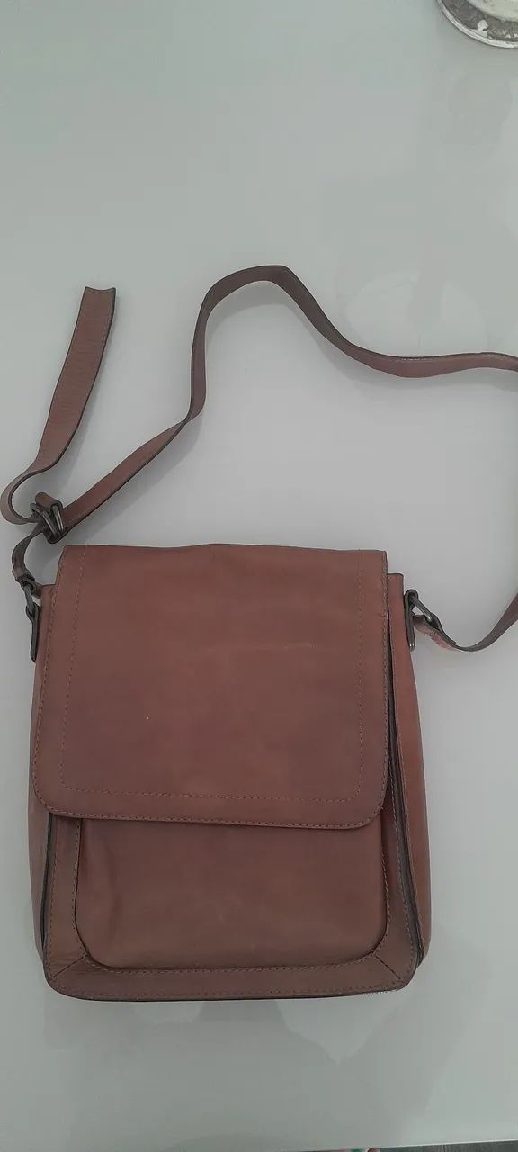 Bolsa Couro Carteiro 
