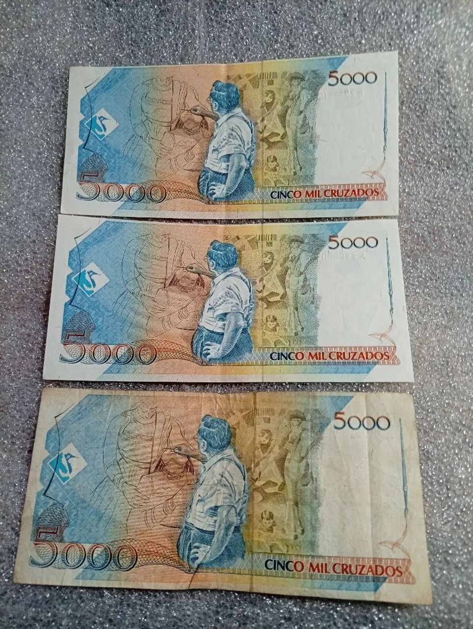 Cédulas 5000 Cruzados. - Foto 2