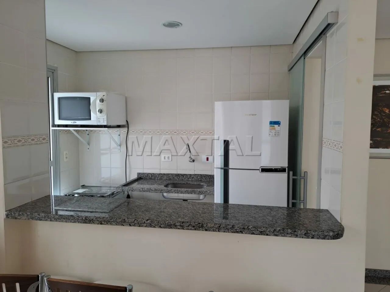 Apartamento com 1 quarto em Santana, sala com sacada, cozinha mobiliada, área de serviço,  - Foto 4