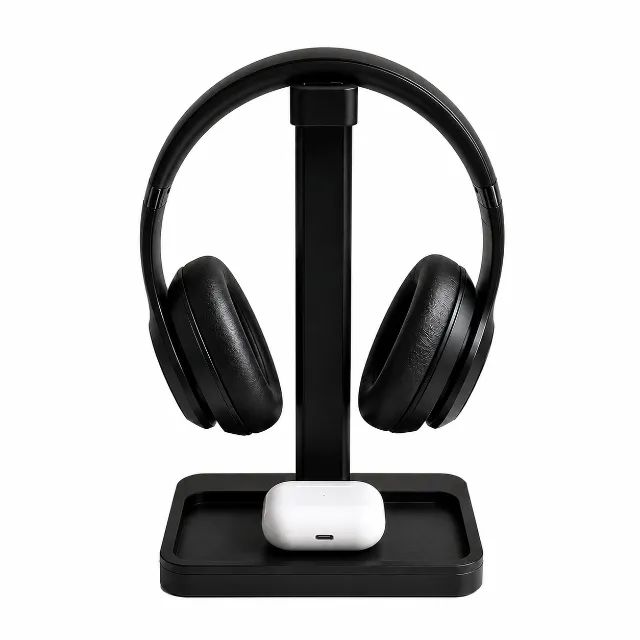 Suporte Para Headset Premium Com Base Organizadora Para Mesa
