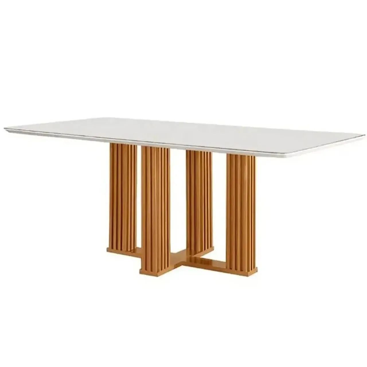 ? MESA FLORENÇA 120x80 COM VIDRO | MODERNA | LJ MÓVEIS - Foto 2