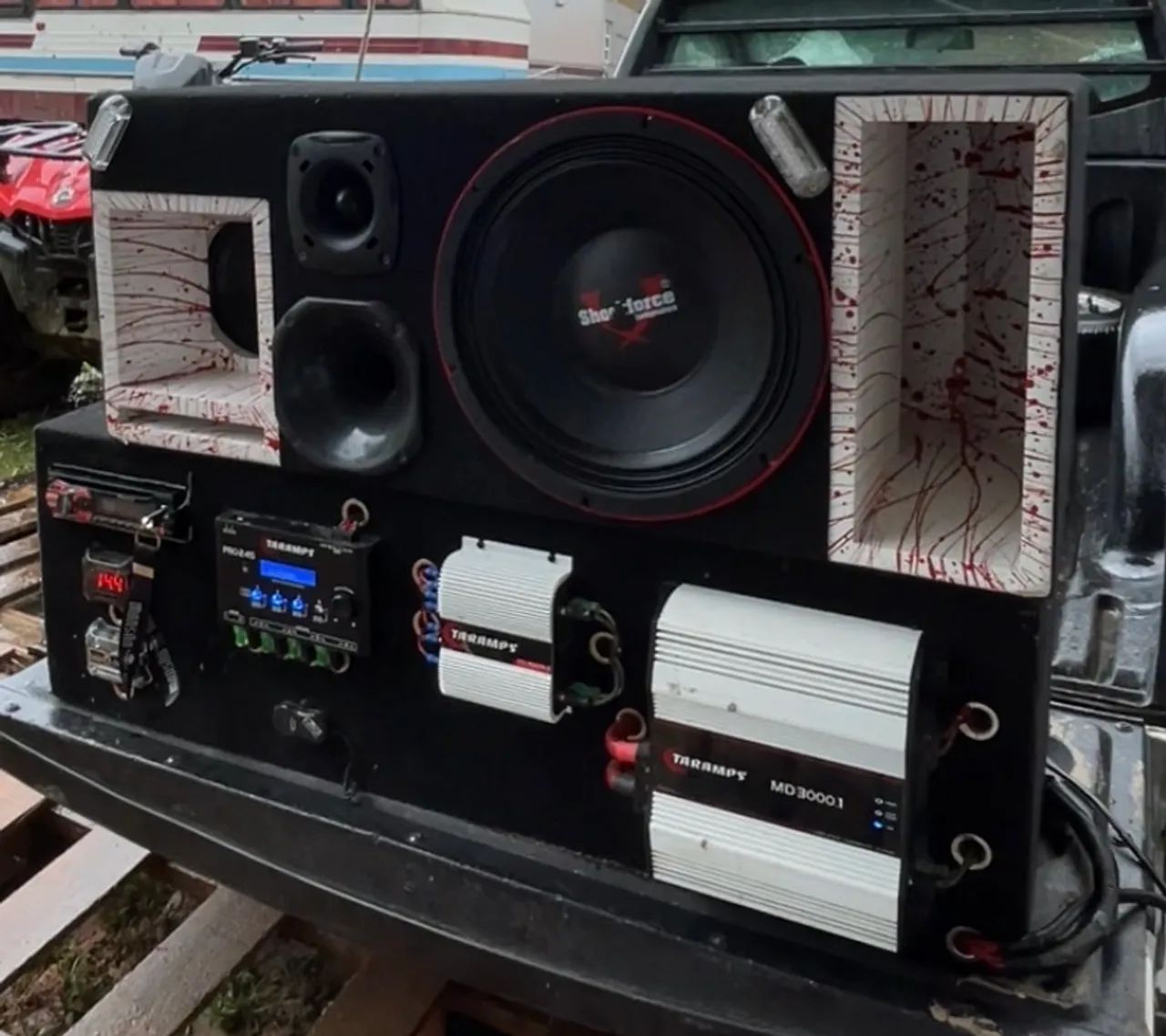 Caixa Bob Residencial Trio Som Automotivo 