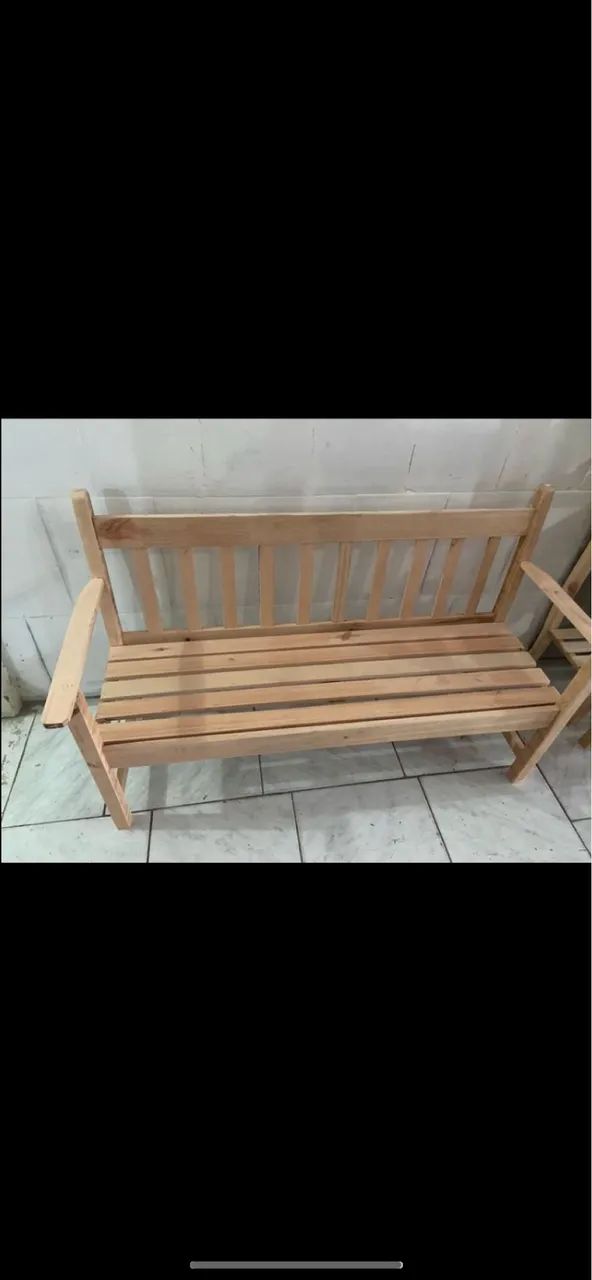 Banco três lugar novo  - Foto 2
