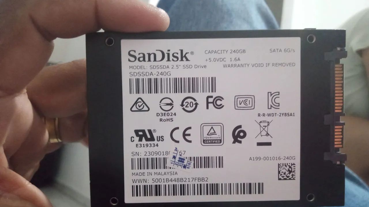 SSD 240gb SanDisk 100% - Foto 2