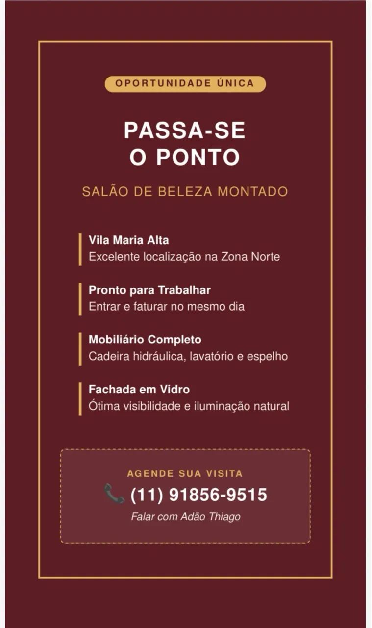 Passo o ponto salão de beleza  - Foto 3