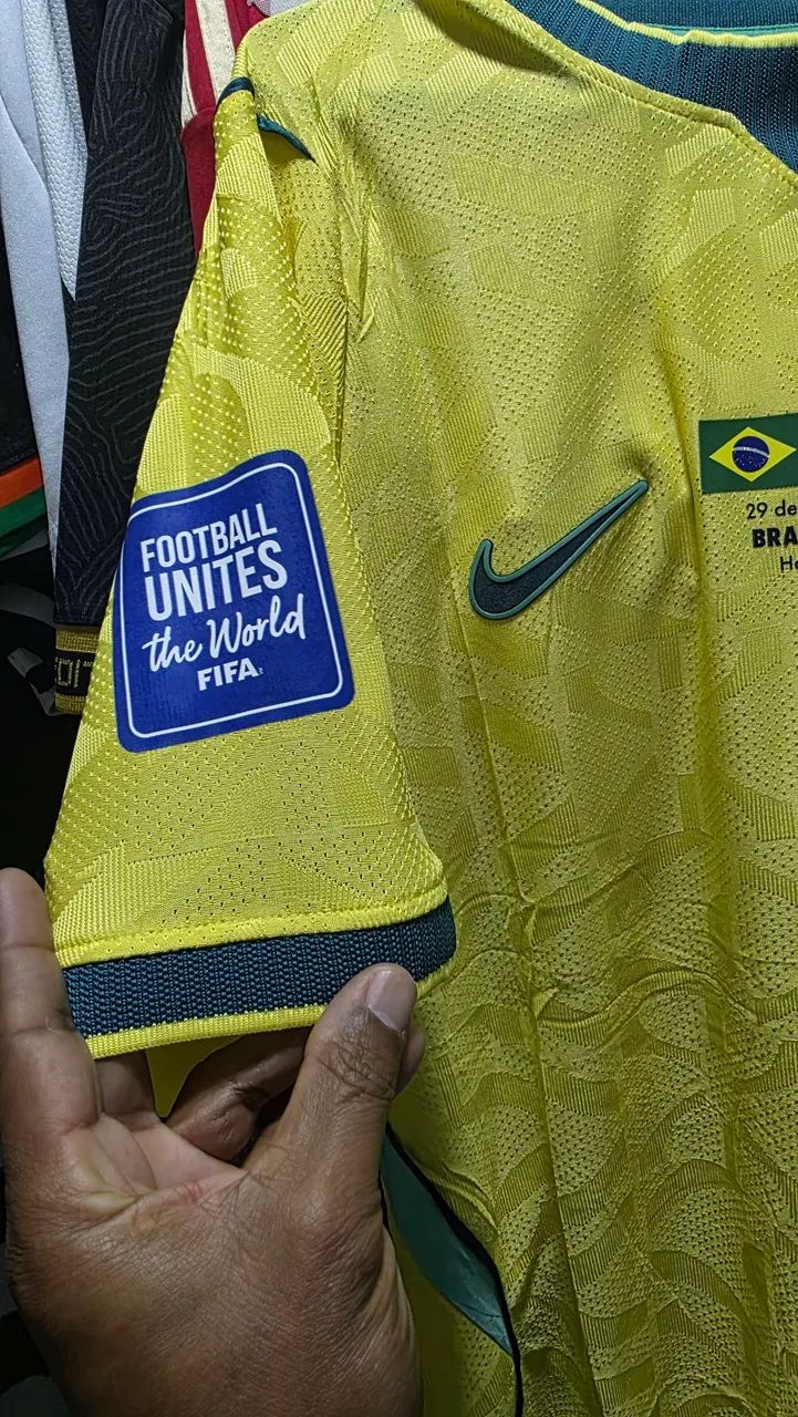 Camisa Brasil modelo jogador M - Foto 4