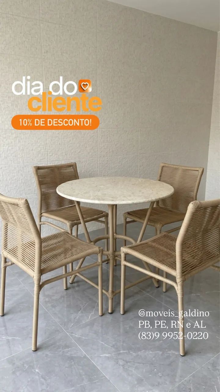 Mesas com 4 cadeiras  - Foto 5