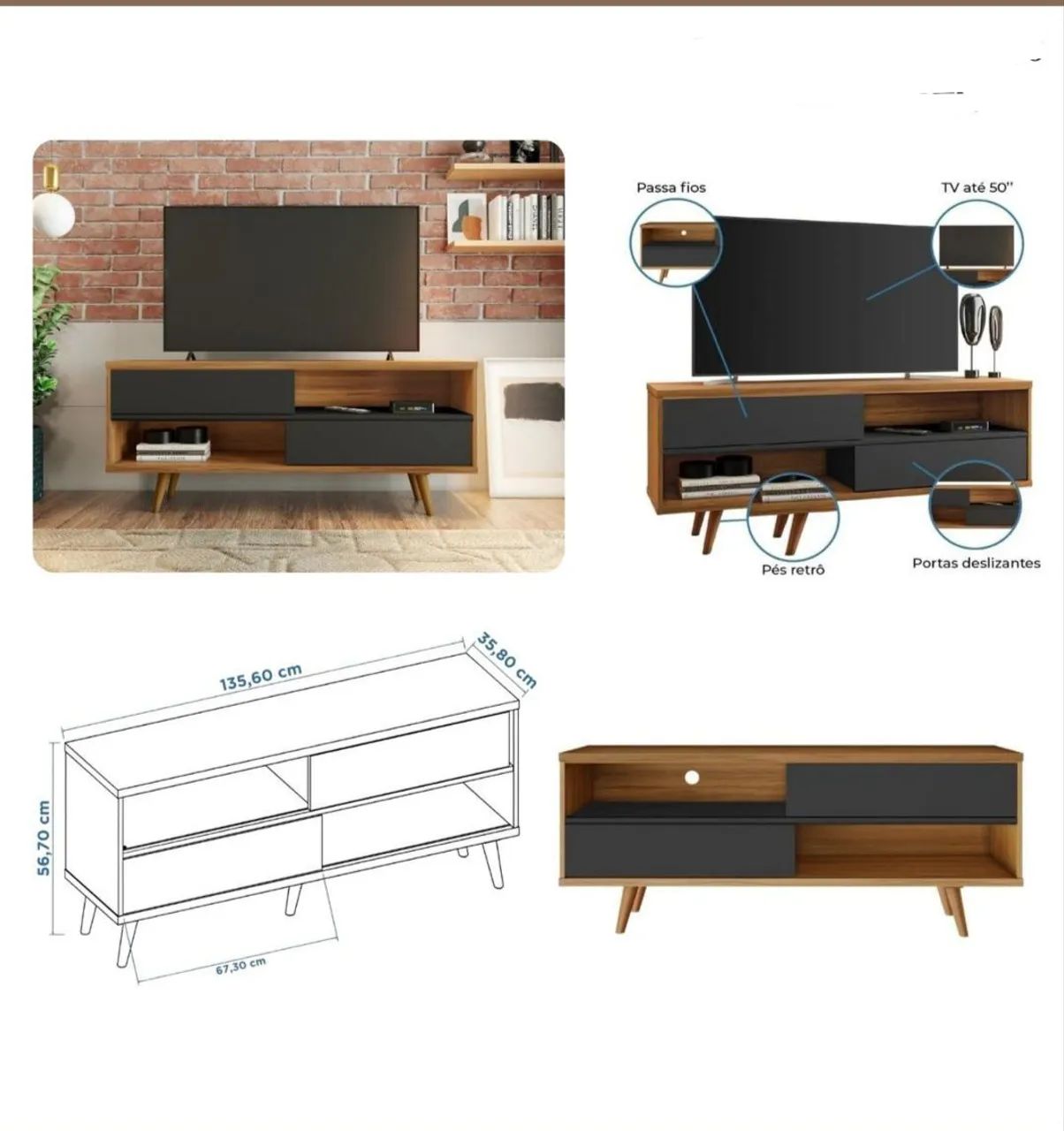 Oferta Especial de Rack para TV até de 50 polegadas!!