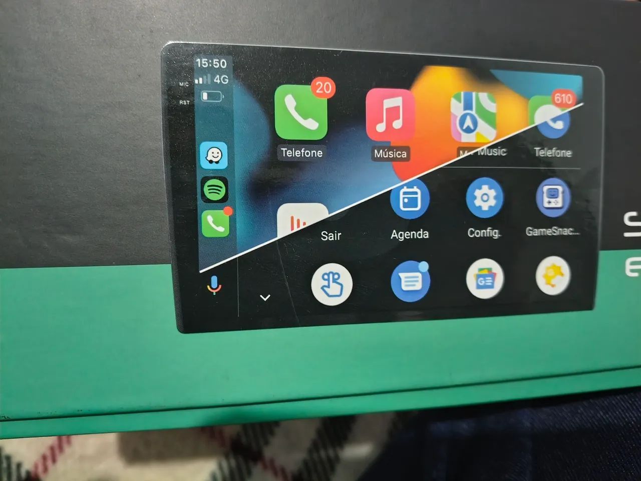 Carplay Android Auto 9 polegadas Adak 6gb Octacore 128gb - Foto 3