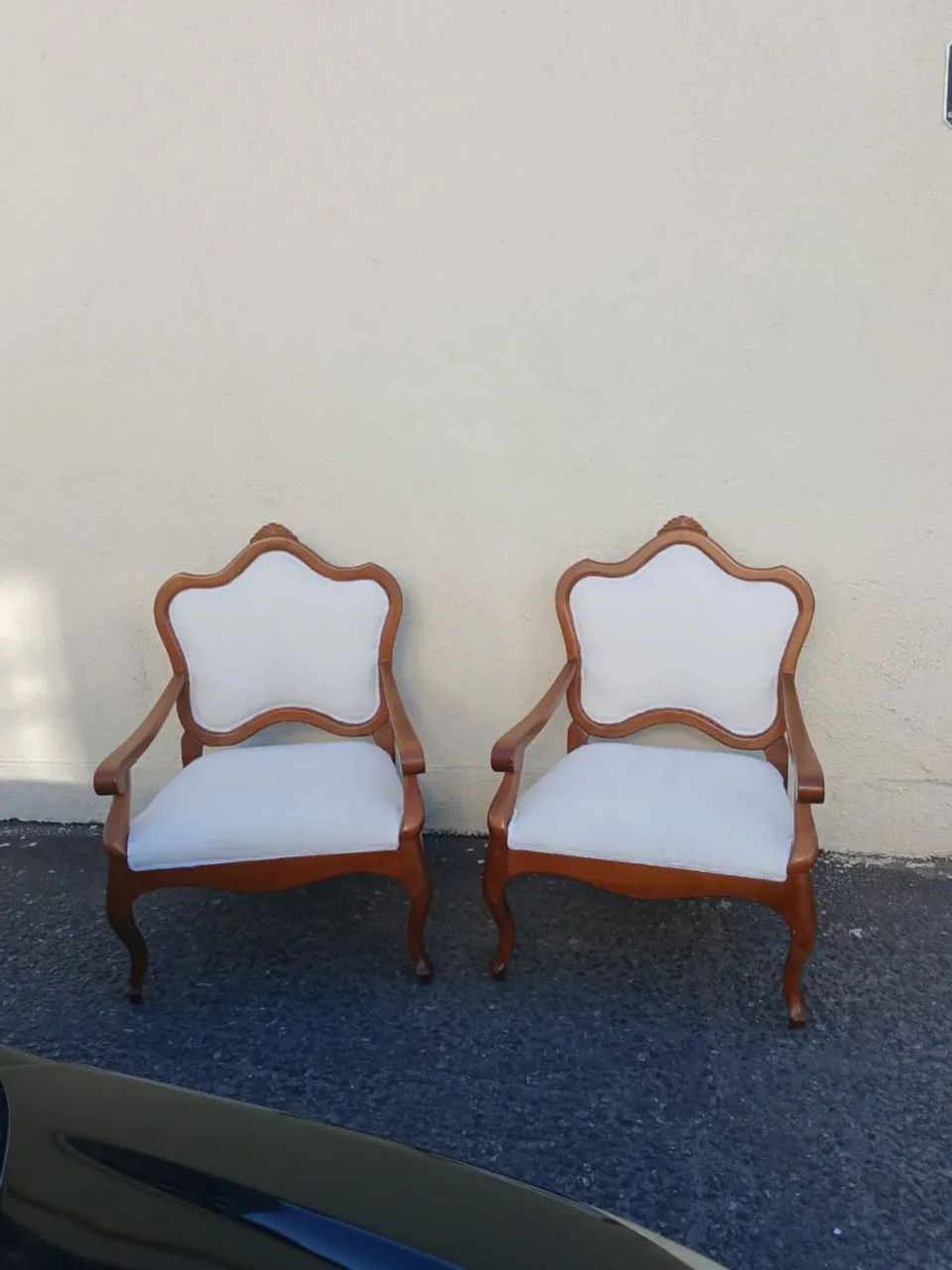 Par De Poltronas Valencia Parma Moveis Madeira Macica Clas - Foto 2