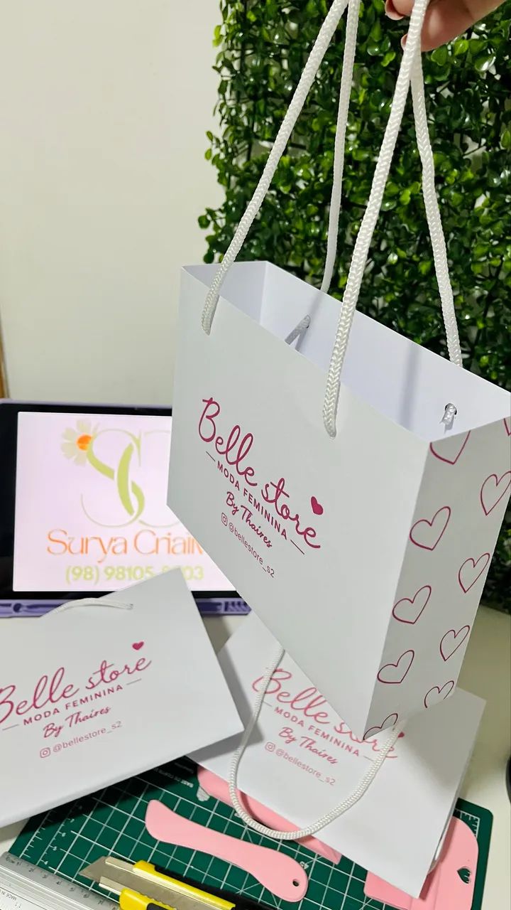 Sacolinhas Personalizadas para a sua loja - Foto 2