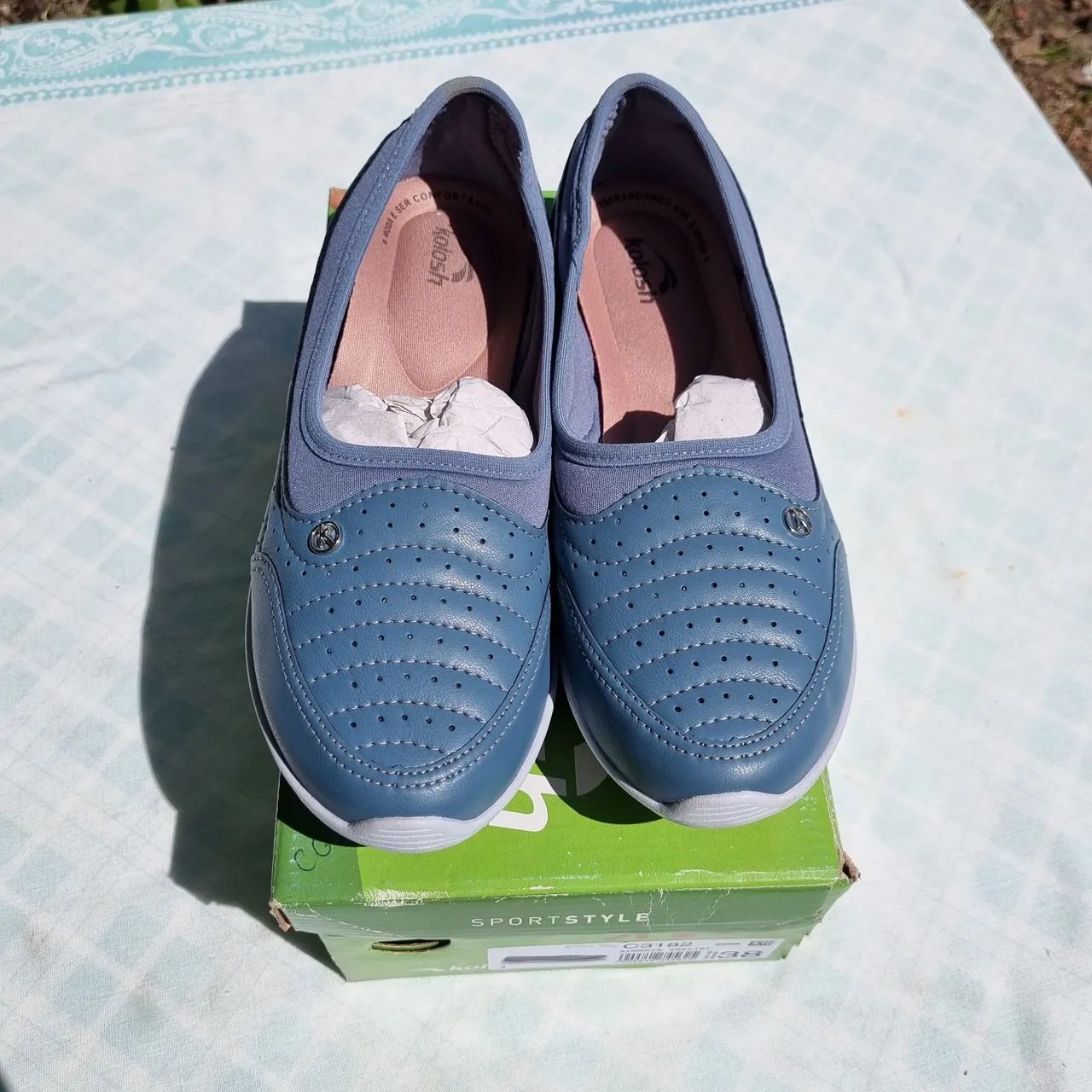 Sapato Tênis Azul n38 - Foto 2