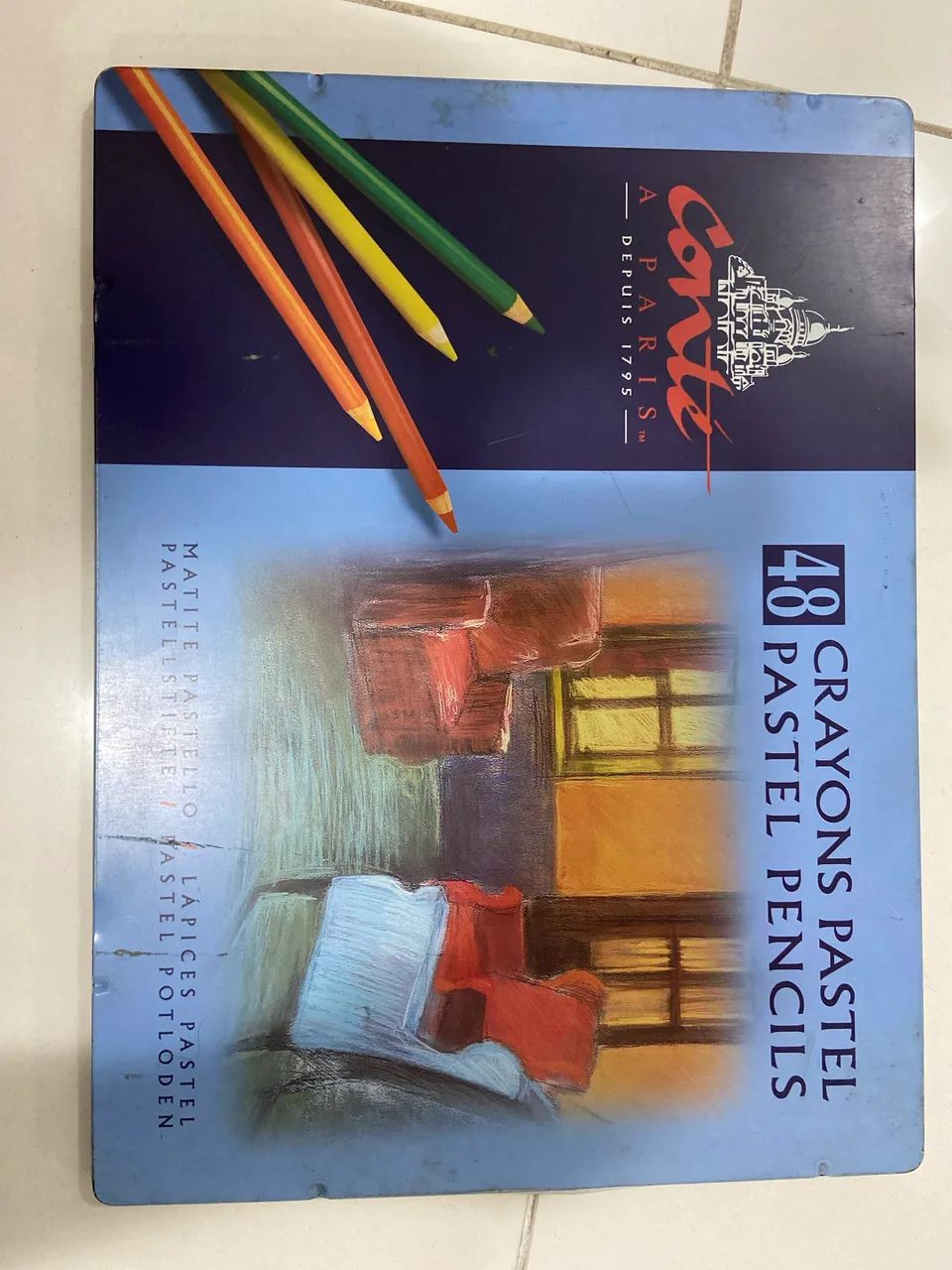 KIT 48 LÁPIS PASTEL CONTÉ À PARIS ORIGINAL IMPORTADO