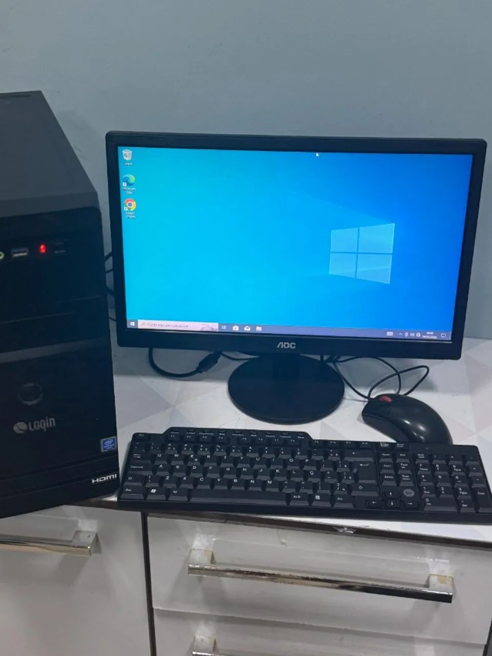 Computador Completo Core i3 + Windows 10 e Monitor   - Foto 2