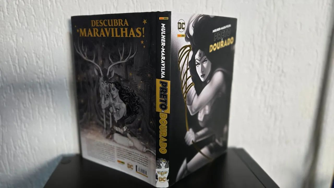 MULHER MARAVILHA - Preto e Dourado - Foto 2