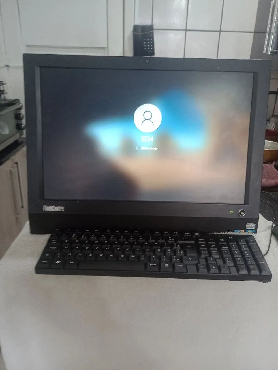 Computador All In One Lenovo Thinkcentre Webcam Wi-fi - tela de 19" + Windows 10  - Foto 2