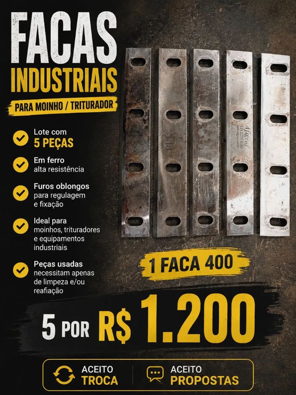Facas industriais 
