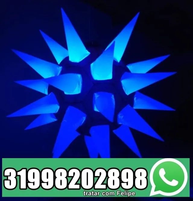 Aluguel de Estrelas Infláveis Sputnik para decoração boates e eventos - Foto 3