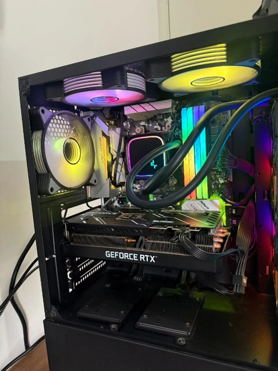 Gabinete T-Dagger Cube Preto com Vidro Lateral e Fans ARGB - Foto 4