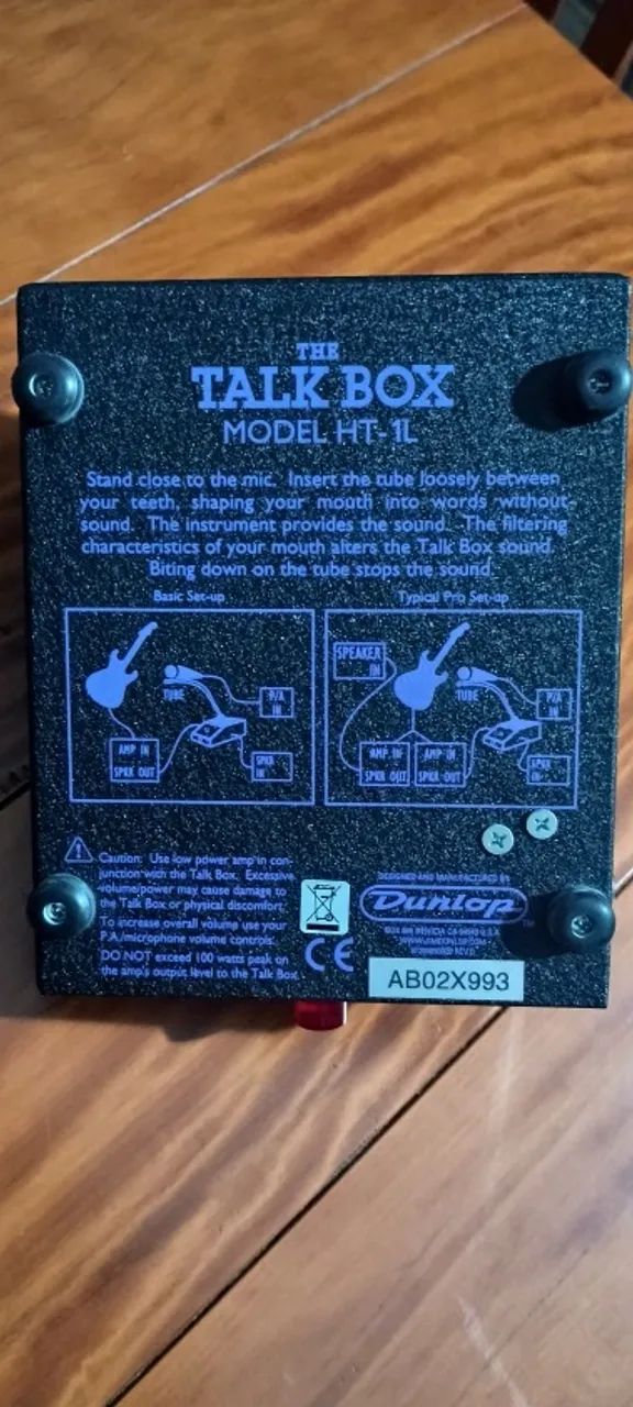 ギター JIM DUNLOP THE TALK BOX MODEL HT-1 Pedal para Guitarra Heil Sound The Talk Box - HT1 - Jim Dunlop