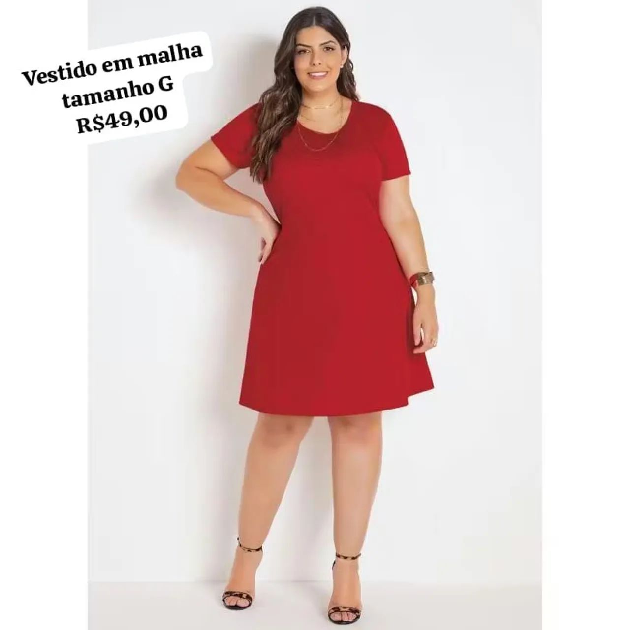 Vestido em malha tamanho G - Foto 3