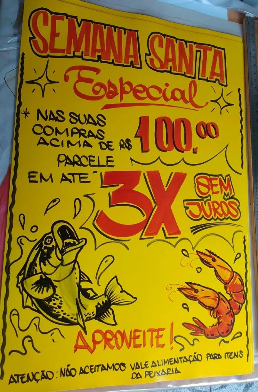 Cartaz decorado