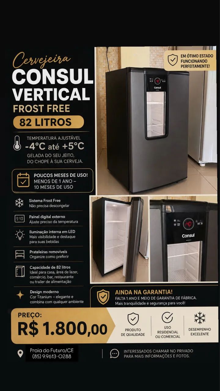 Cervejeira Consul 82L Titanium SEMI NOVA - Foto 2