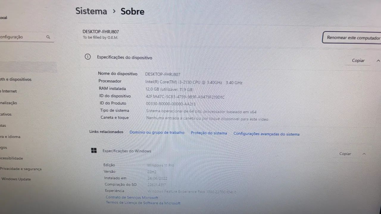 Computador Intel I3, 12Gb RAM , ssd 240Gb com Windows 11 - Foto 4